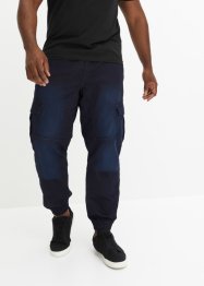 Regular Fit sweat-jeans med cargolommer, Straight, RAINBOW