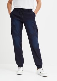 Regular Fit sweat-jeans med cargolommer, Straight, John Baner JEANSWEAR