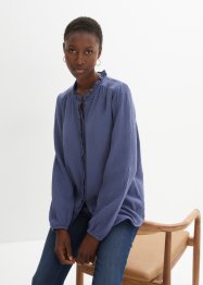 Musselin-bluse med broderi, bpc selection