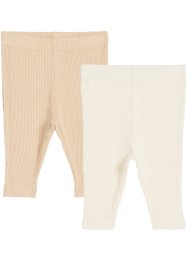 Ribbet leggings til baby (2-pack), bpc bonprix collection