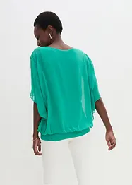 Chiffonbluse med topp under, bonprix