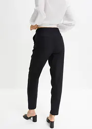 High Waist-bukse i lin-viskosemiks med kortere benlengde, bonprix
