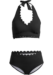 Halterneck-bikini (2-delt sett) av resirkulert polyamid, bonprix