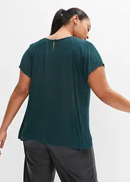 Bluse med blonde, bonprix