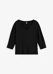 Topp av økologisk bomull, 3/4-lang arm, bonprix