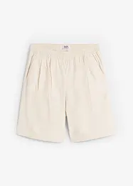 Vid shorts med legg og lin, med High Waist-komfortlinning, bonprix