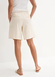 Vid shorts med legg og lin, med High Waist-komfortlinning, bonprix