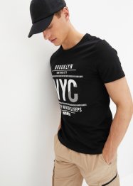T-shirt av økologisk bomull, Slim Fit, RAINBOW