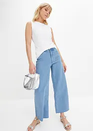 Wide Leg-jeans, High Waist, cropped, bonprix