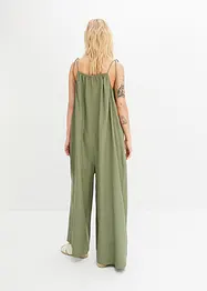 Jumpsuit i lett lin-viskose-miks, bonprix