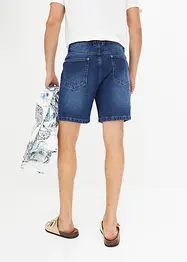 Lang jeansshorts med stretch, Regular Fit, John Baner JEANSWEAR