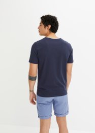 Henleyshirt, kort arm med dobbel look, av økologisk bomull, Regular Fit, bpc bonprix collection