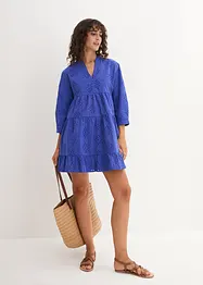 Tunikakjole med hullbroderi, bonprix