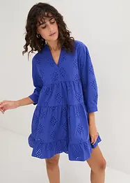 Tunikakjole med hullbroderi, bonprix