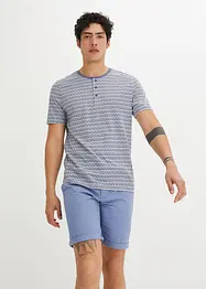 Henley-shirt, kort arm, av økologisk bomull med print, bpc bonprix collection