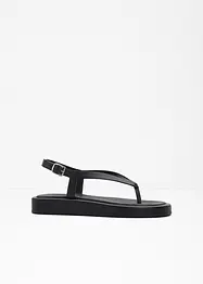 Tåsandal i skinn, bonprix PREMIUM