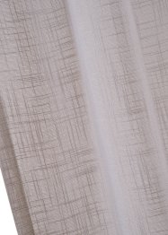 Gardin med lin-look, med resirkulert polyester (2-pack), bpc living bonprix collection
