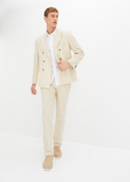 Dress med lin, dobbeltspent (2-delt sett): Blazer og bukse, Regular Fit, bpc selection