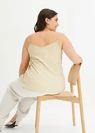 Singlet med glitter-effekt, bonprix