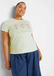 Basic T-skjorte med trykk (2-pack), bonprix