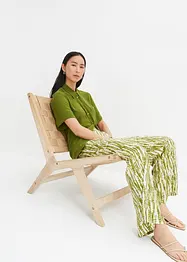 Kortermet bluse med brystlomme, bonprix