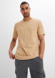 Lang T-skjorte med avrundet nederkant (2-pack) av økologisk bomull, bpc bonprix collection