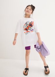 T-skjorte og sykkelbukse til barn (2-delt sett) av økologisk bomull, bpc bonprix collection