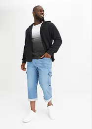 Loose Fit 7/8-lang jeans med komfortlinning, Straight, John Baner JEANSWEAR