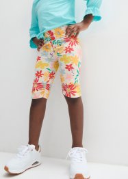 Capri-leggings med rynking til barn (2-pack) med økologisk bomull, bpc bonprix collection