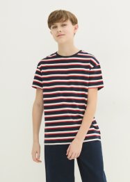 Stripet T-skjorte av økologisk bomull til barn (2-pack), bpc bonprix collection