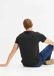 T-skjorte med V-hals (3-pack), bonprix