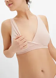 Amme-BH uten bøyle med økologisk bomull (2-pack), bonprix
