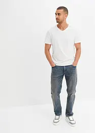 T-skjorte med V-hals (3-pack), bonprix