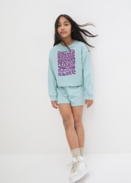 Sweatshirt og shorts av økologisk bomull til barn (2-delt sett), bpc bonprix collection