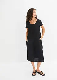 Kjole i lett linmiks, bonprix