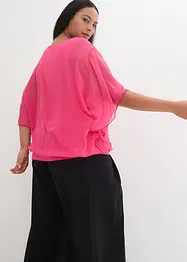Chiffonbluse med topp under, bonprix