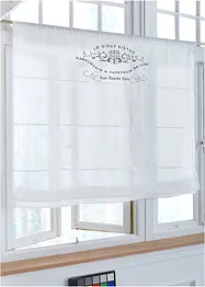 Transparent liftgardin med broderi, bonprix