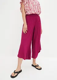 Legglang culottes med elastisk linning, bonprix