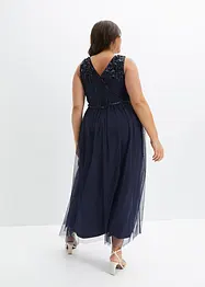 Maxikjole med paljettbroderi, bonprix