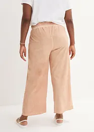 High Waist-sweatbukse med cargo-detaljer, ankellang, bonprix