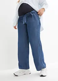 Wide Leg mammajeans med knyting, bpc bonprix collection