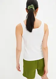 Ribbet topp av 100% bomull, bonprix