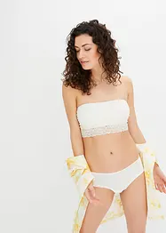 Feel Comfort bandeau-BH (2-pack) med økologisk bomull, bonprix