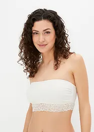 Feel Comfort bandeau-BH (2-pack) med økologisk bomull, bonprix