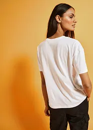 T-skjorte med applikerte blonder, bonprix