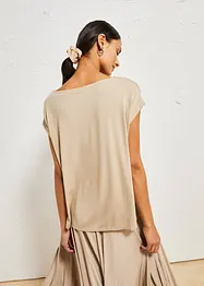 Oversized topp i lett viskose, bonprix