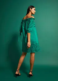 Off shoulder-kjole i 100% bomull, bonprix