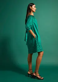 Off shoulder-kjole i 100% bomull, bonprix
