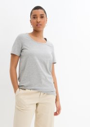 Lang basic T-shirt, 2-pack, kort arm, bpc bonprix collection