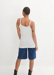 Lang singlet av økologisk bomull, 2-pack, bonprix